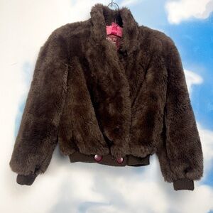Avec Tu vintage faux fur coat